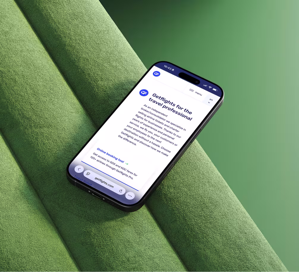 Het Bastion - Project - Getflights Groupflights Codeshare - Case